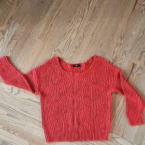 Elegant Red Knit Sweater for Women